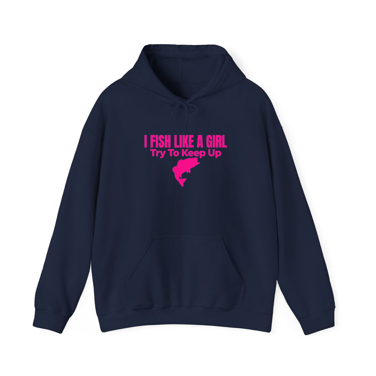 Fish Like a Girl Unisex Heavy Blend™ Hooded Sweatshirt