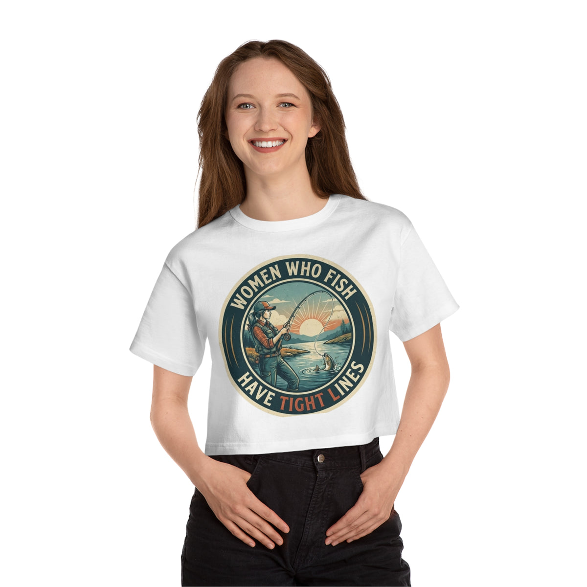 Tight Line Champion Women's Heritage Cropped T-Shirt