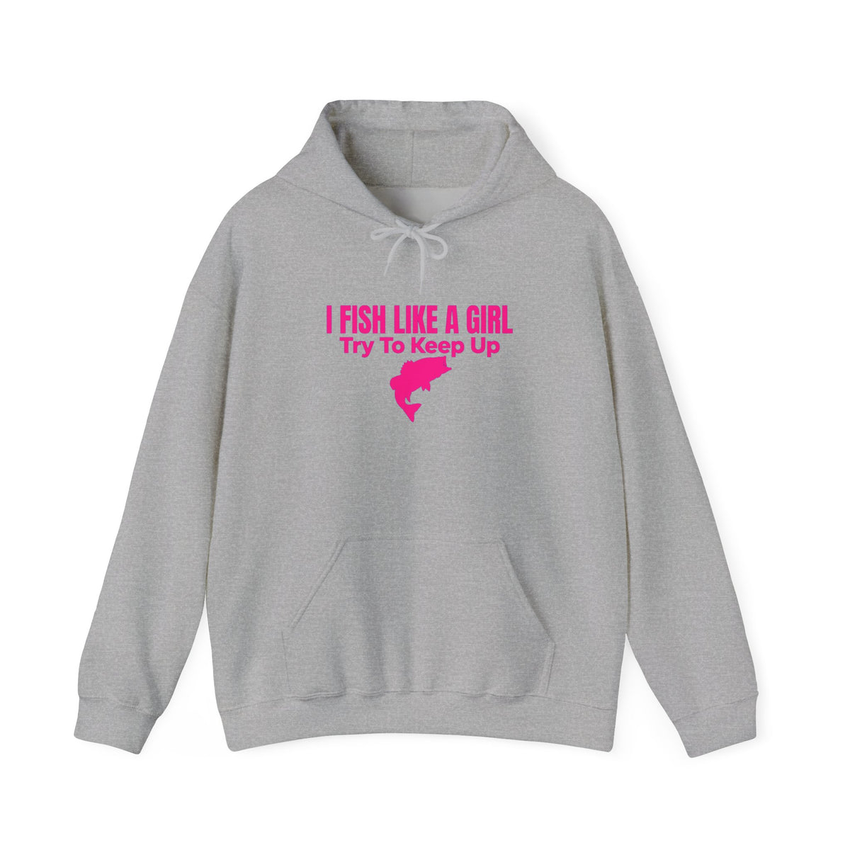 Fish Like a Girl Unisex Heavy Blend™ Hooded Sweatshirt