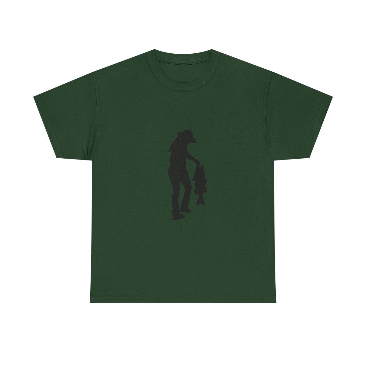 Woman Fishing Heavy Cotton Tee