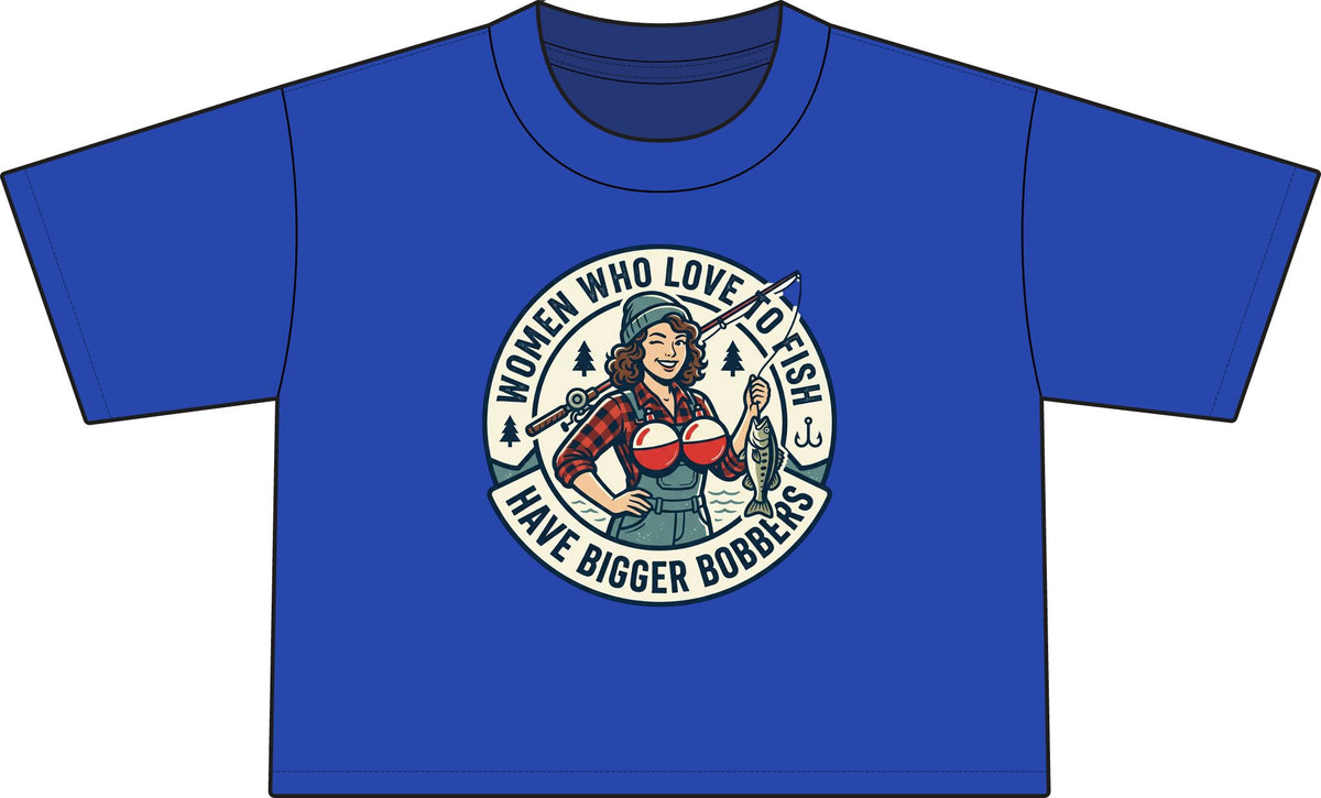 Women's  Bigger Bobber's PosiCharge Draft Crop Tee