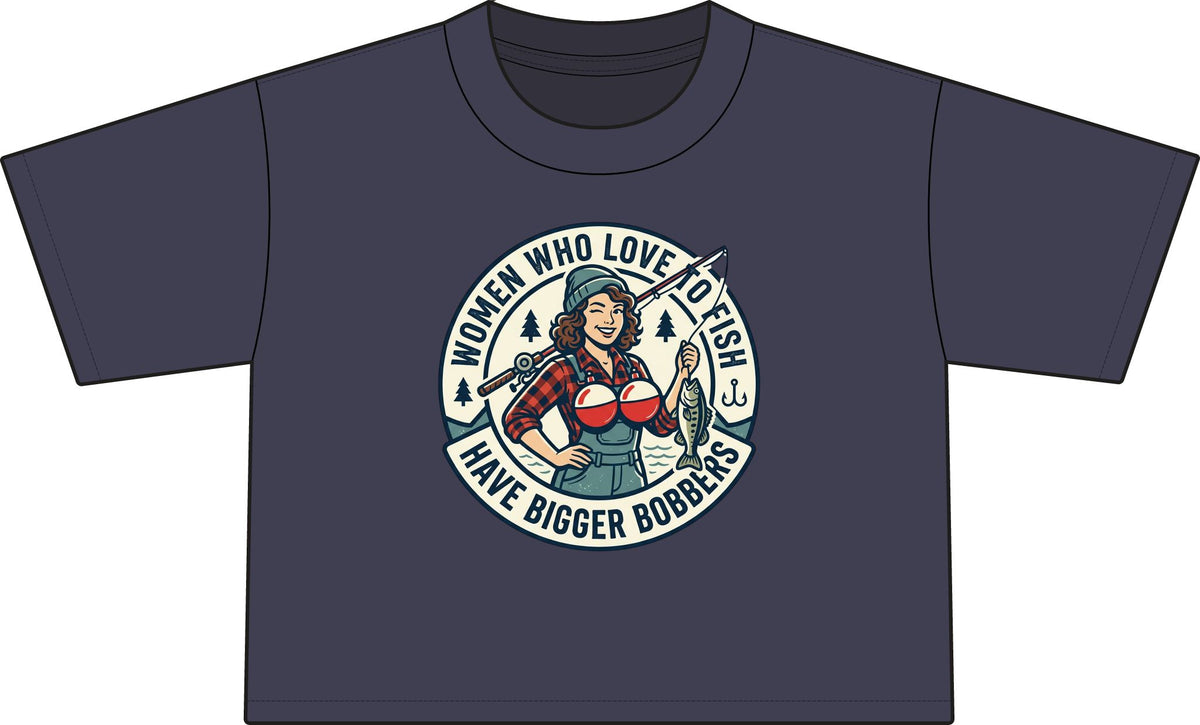 Women's  Bigger Bobber's PosiCharge Draft Crop Tee