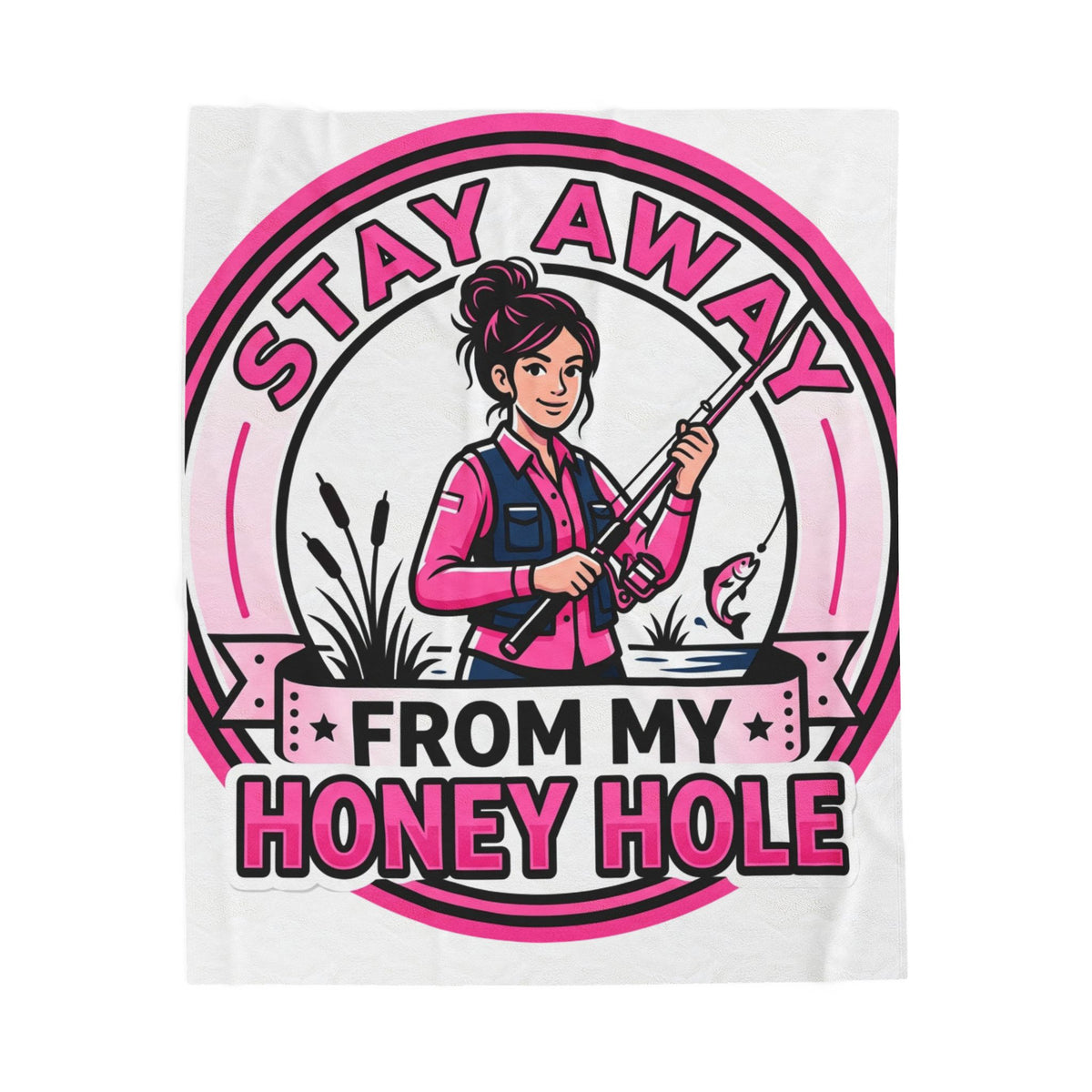 Honey Hole Velveteen Plush Blanket