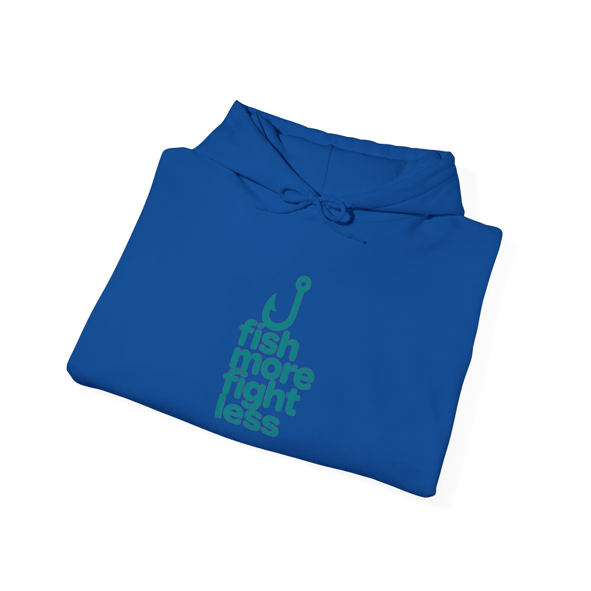 Fish More Fight Less Unisex Heavy Blend™ Hooded Sweatshirt