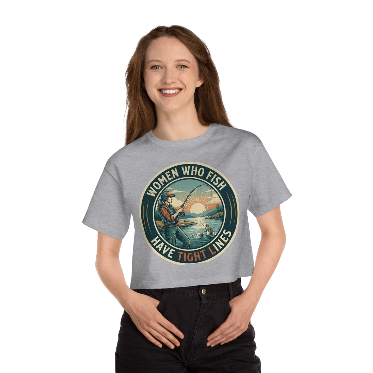 Tight Line Champion Women's Heritage Cropped T-Shirt