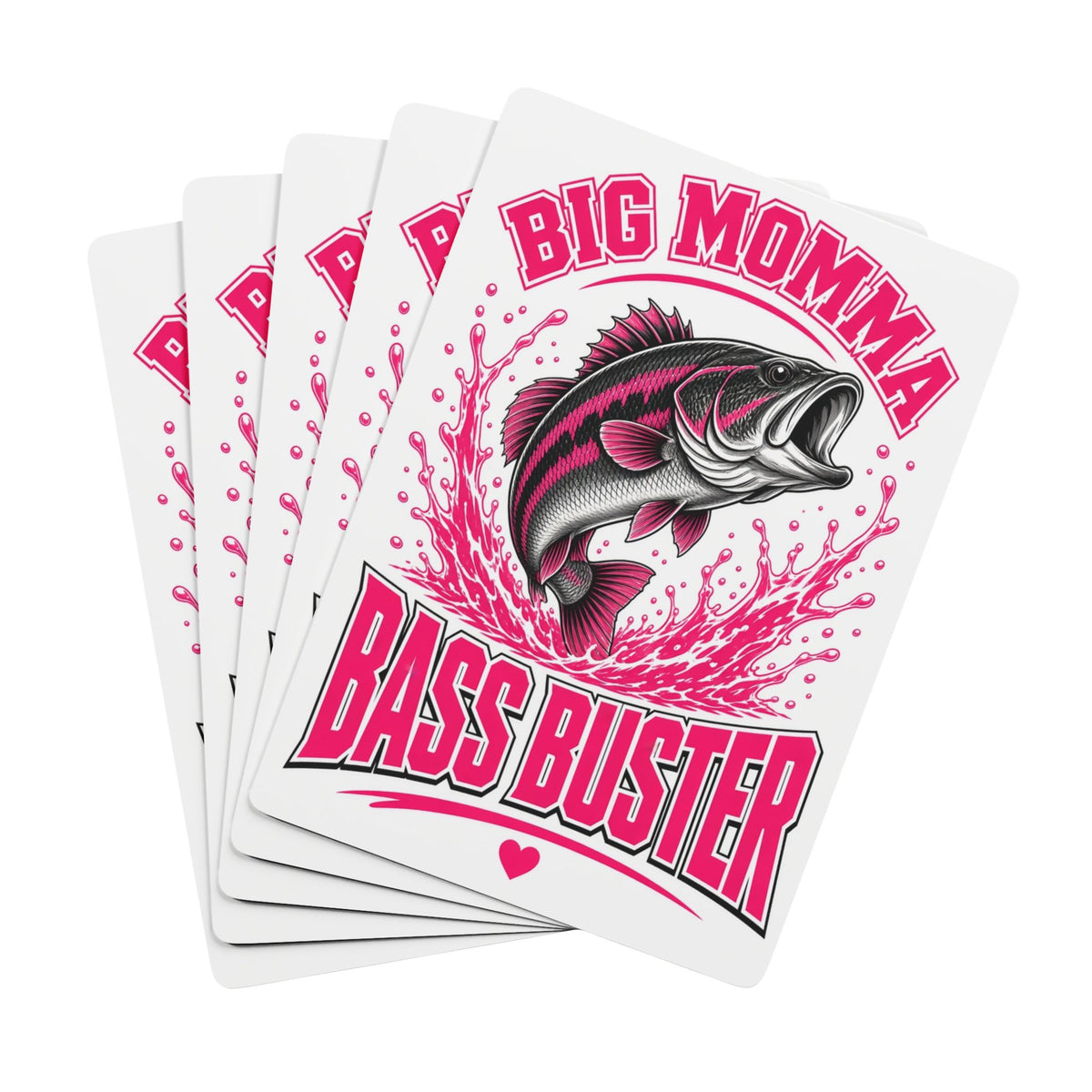 Bass Buster Playing Cards — Big Momma Fishing Deck