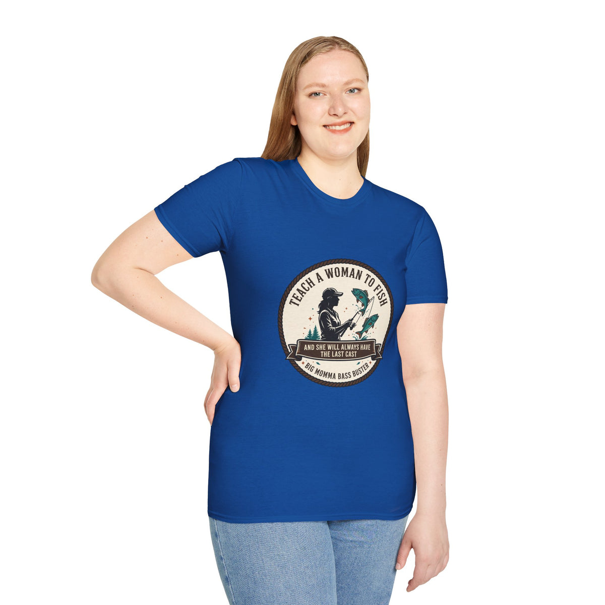 Teach a Girl to Fish Softstyle T-Shirt