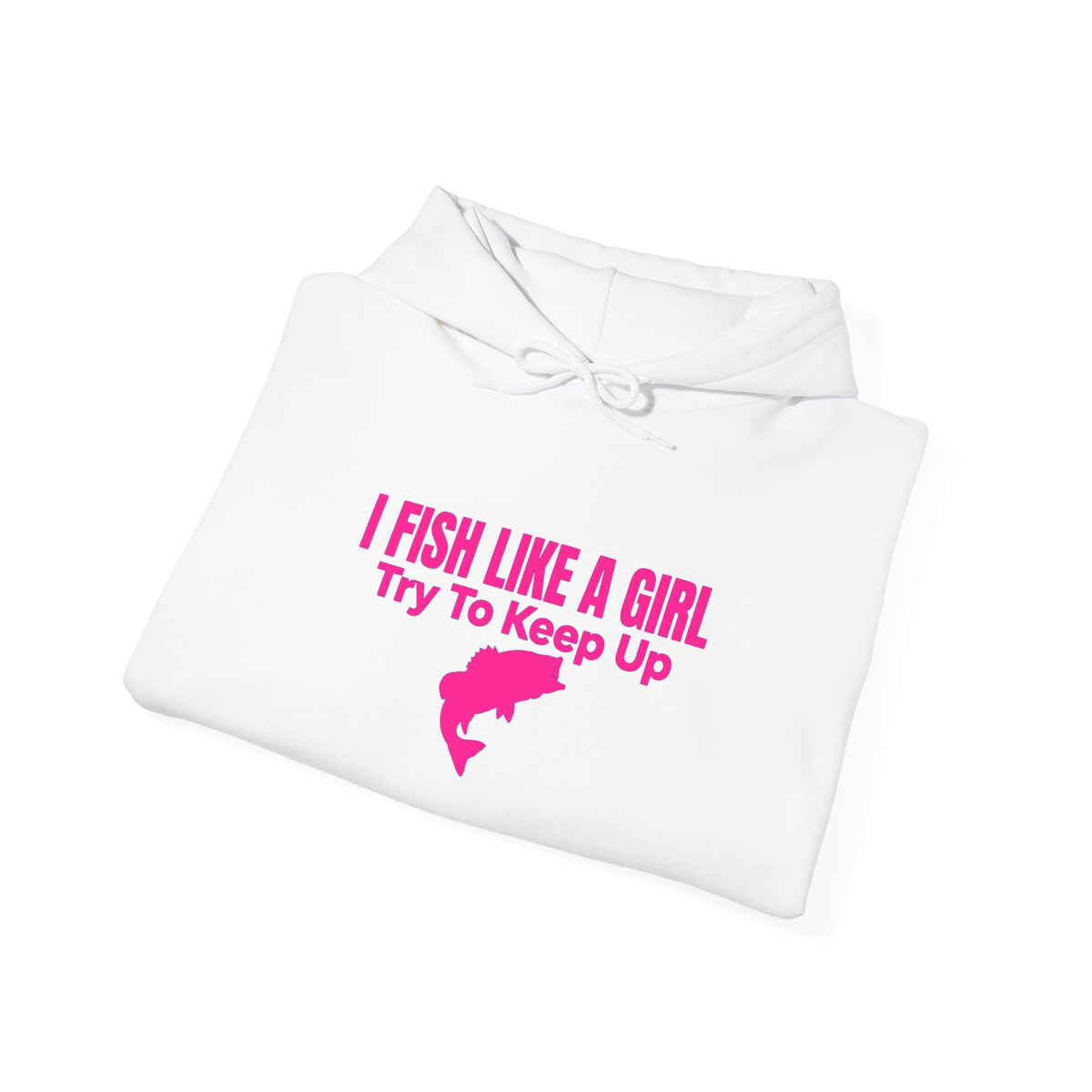 FishbLike a girlnUnisex Heavy Blend™ Hooded Sweatshirt