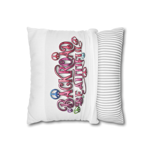 Backroad Beautiful Spun Polyester Square Pillowcase