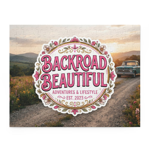 Backroad Beautiful Scenic Puzzle — "Backroad Beautiful" Vintage Truck Jigsaw (120/252/500 pc)