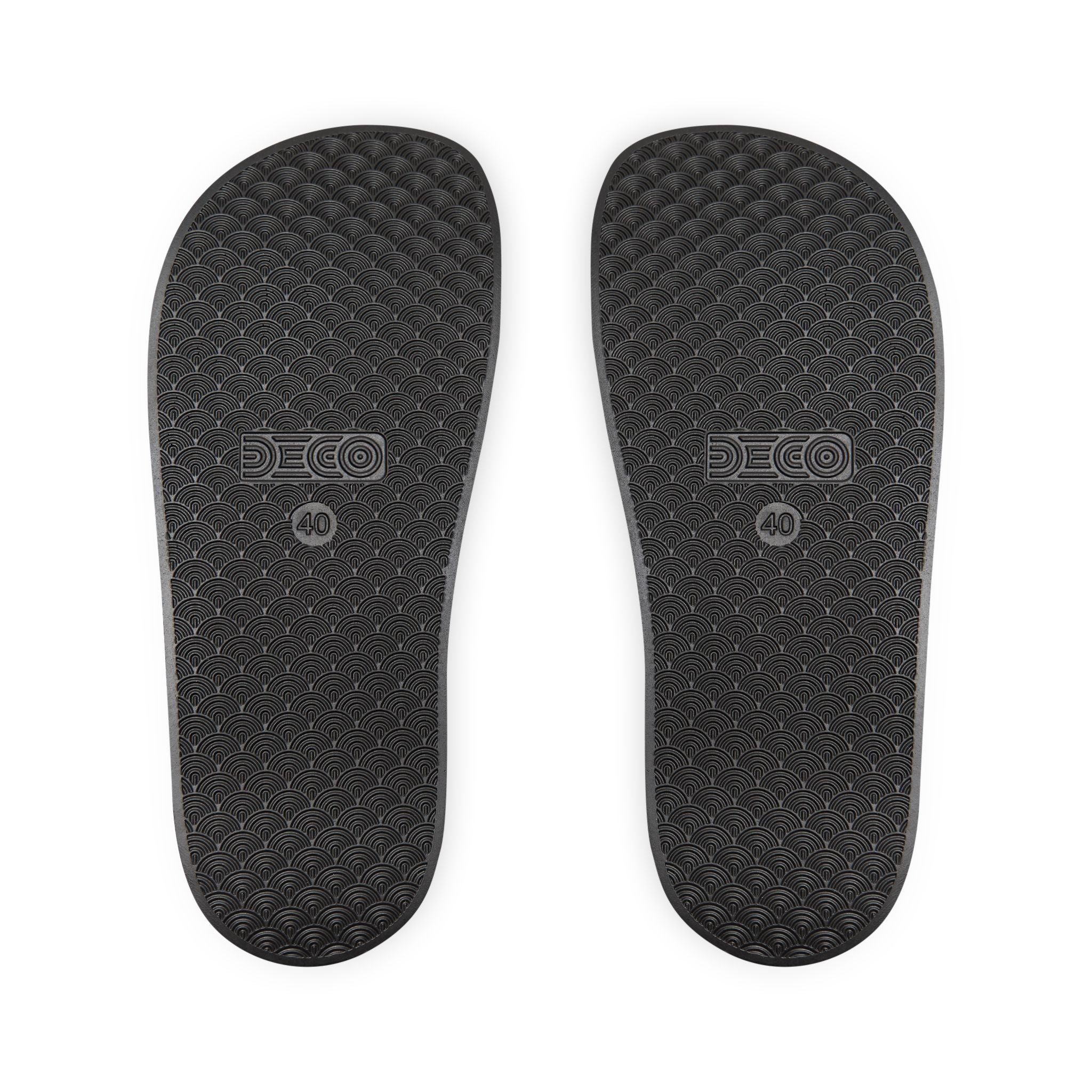 Removable-Strap Slide Sandals — Women's Adjustable White Slides with Pink Logo