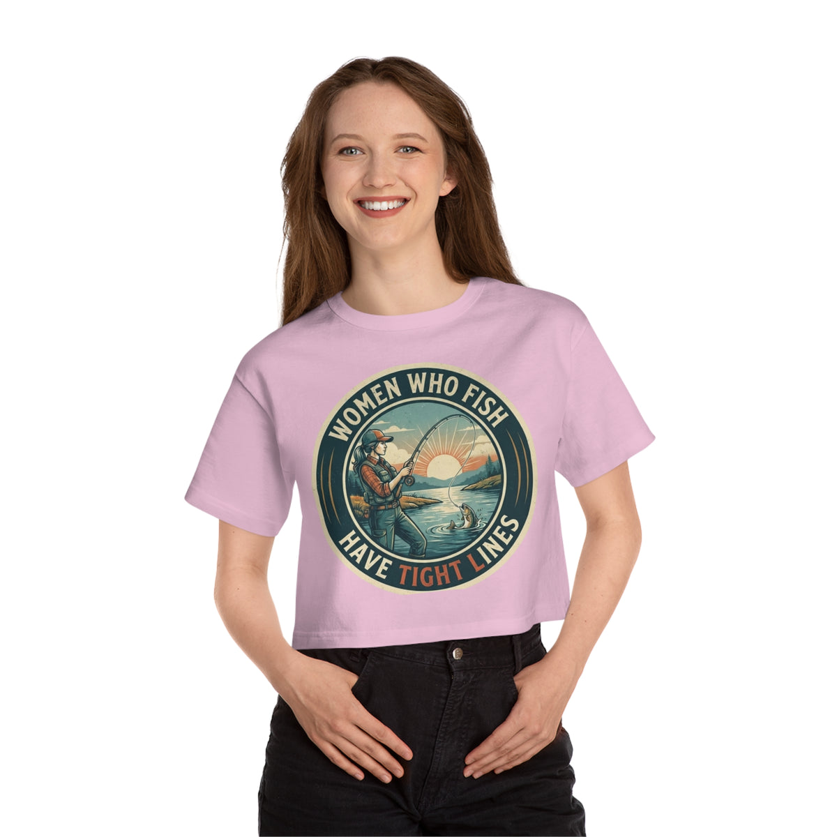 Tight Line Champion Women's Heritage Cropped T-Shirt