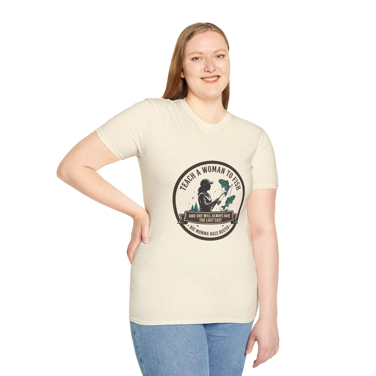 Teach a Girl to Fish Softstyle T-Shirt