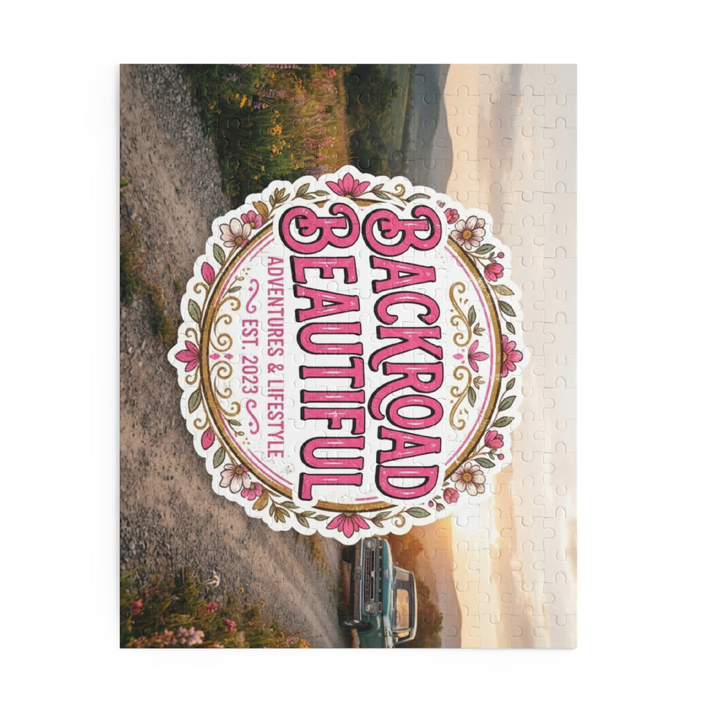 Backroad Beautiful Scenic Puzzle — "Backroad Beautiful" Vintage Truck Jigsaw (120/252/500 pc)