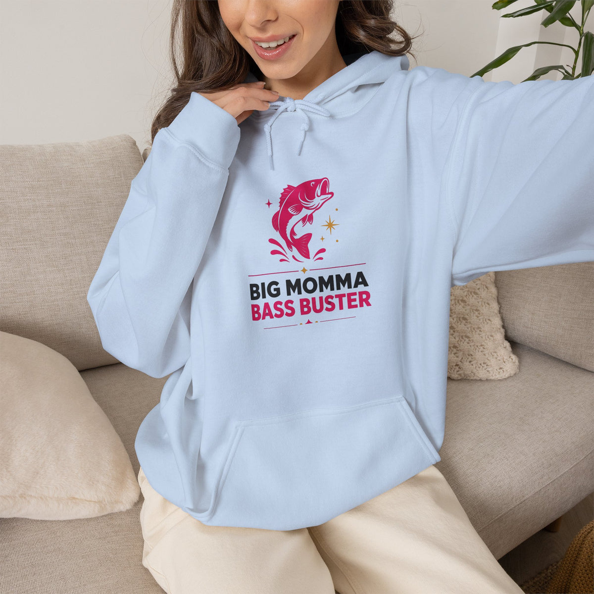 Big Momma Bass Buster Hoodie – Fishing Crew Pullover