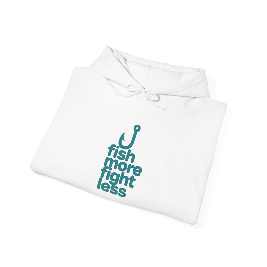 Fish More Fight Less Unisex Heavy Blend™ Hooded Sweatshirt
