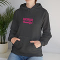 Backroad Beautiful Hoodie — Pink Script Graphic Hooded Sweatshirt