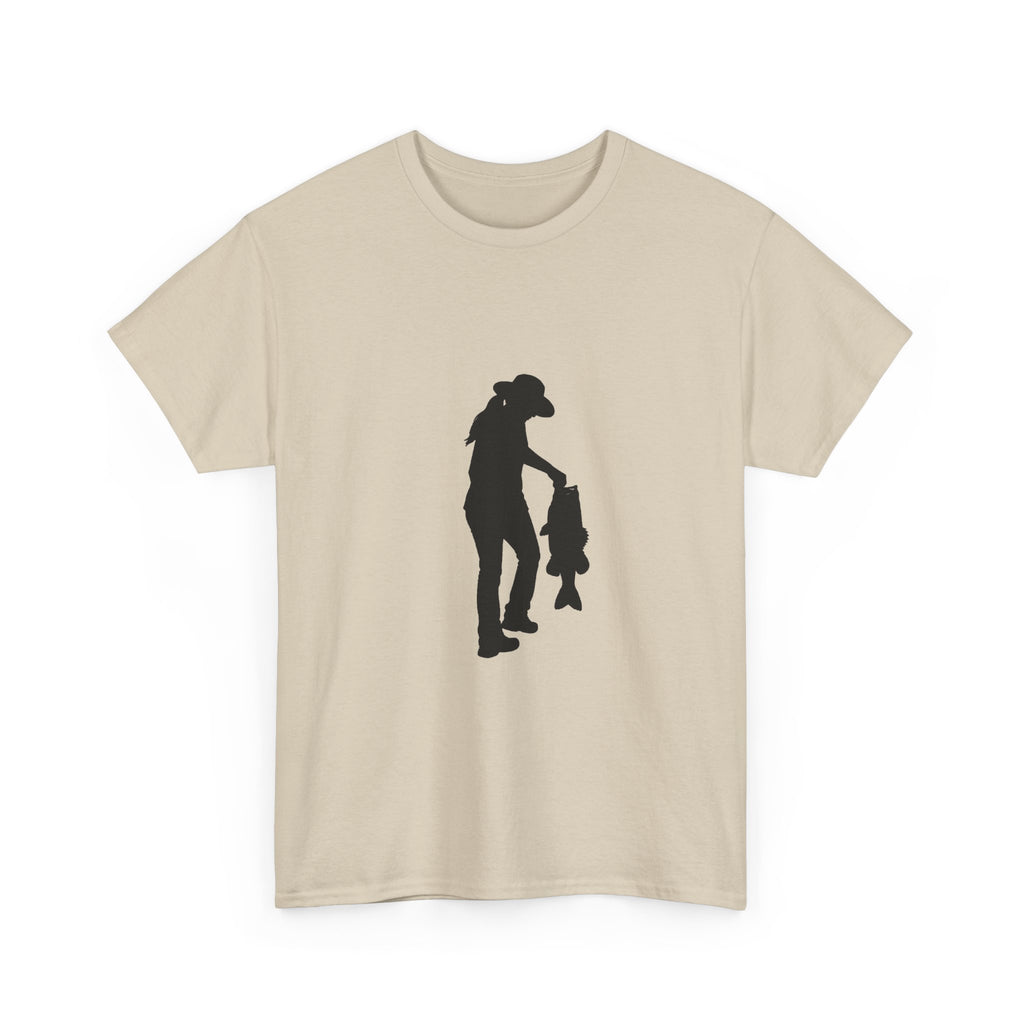 Woman Fishing Heavy Cotton Tee