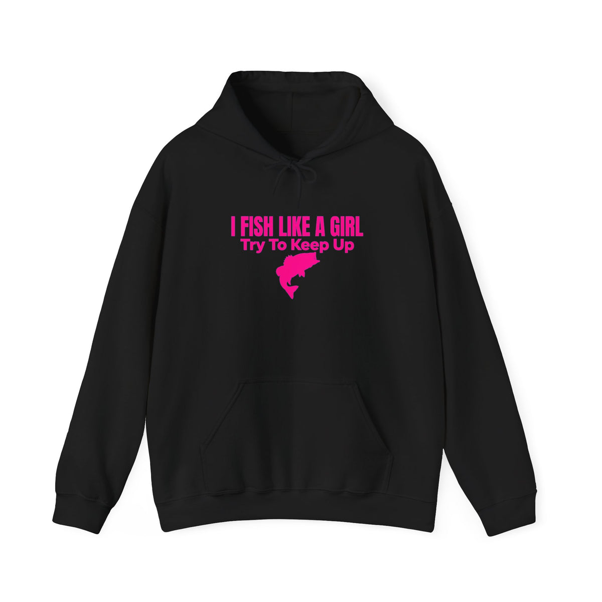 Fish Like a Girl Unisex Heavy Blend™ Hooded Sweatshirt