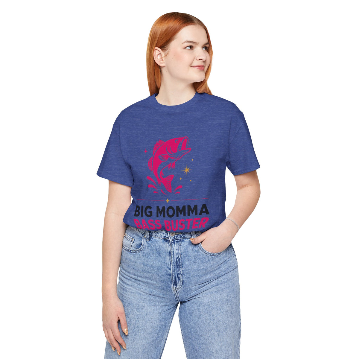 Bass Fishing Tee — "Big Momma Bass Buster" Graphic Shirt