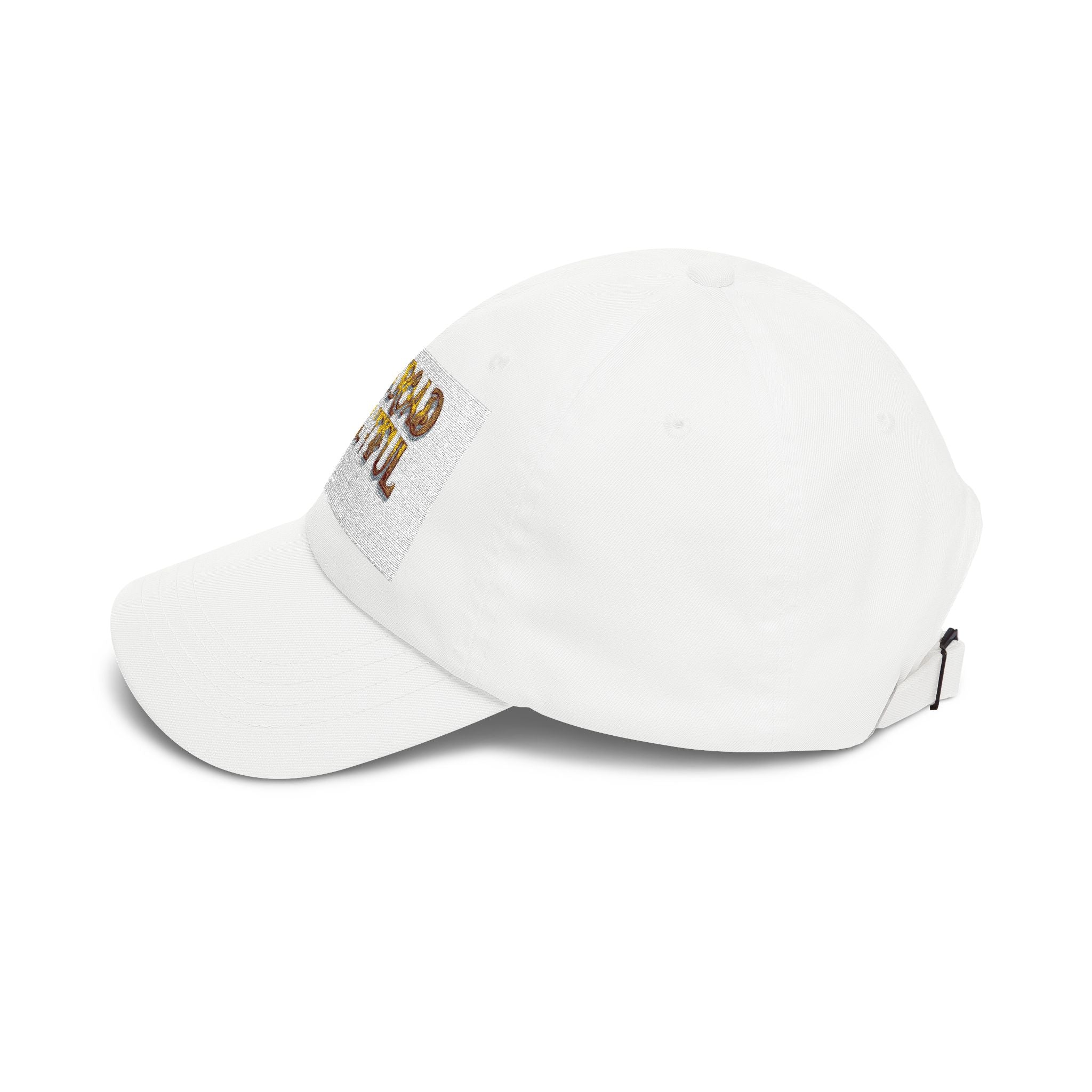 Classic Dad Cap — 'Backroads Beautiful' Embroidered White Baseball Hat