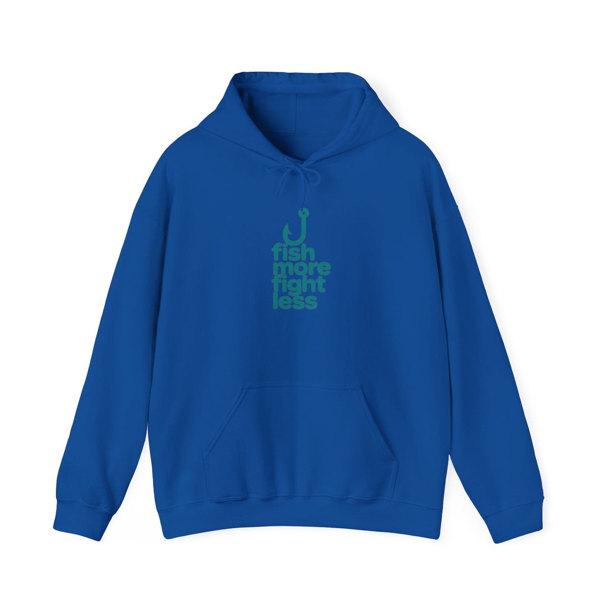 Fish More Fight Less Unisex Heavy Blend™ Hooded Sweatshirt