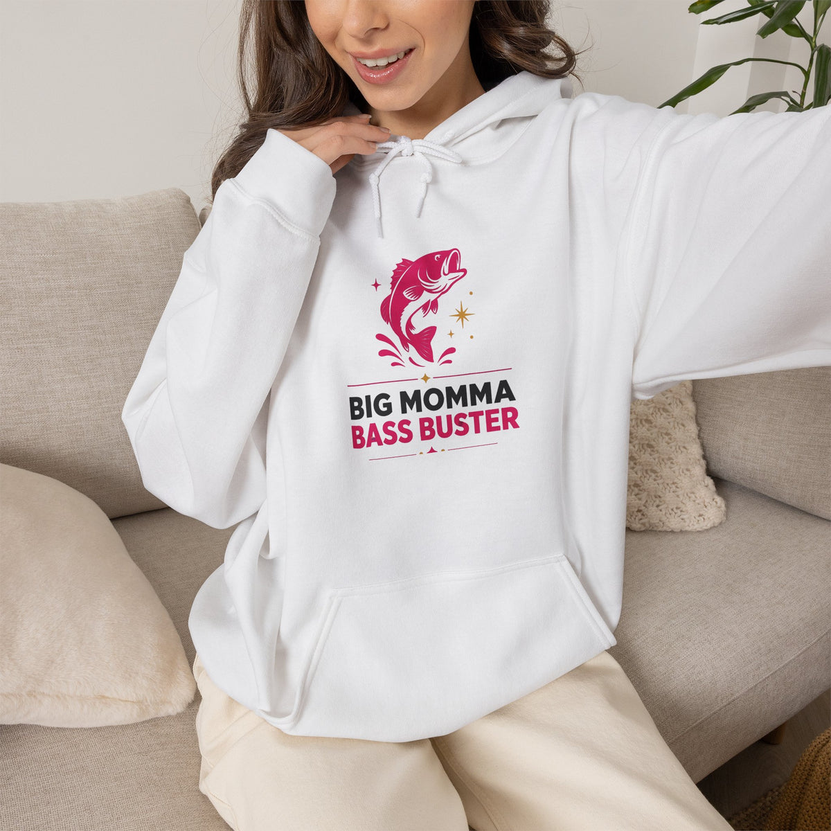 Big Momma Bass Buster Hoodie – Fishing Crew Pullover