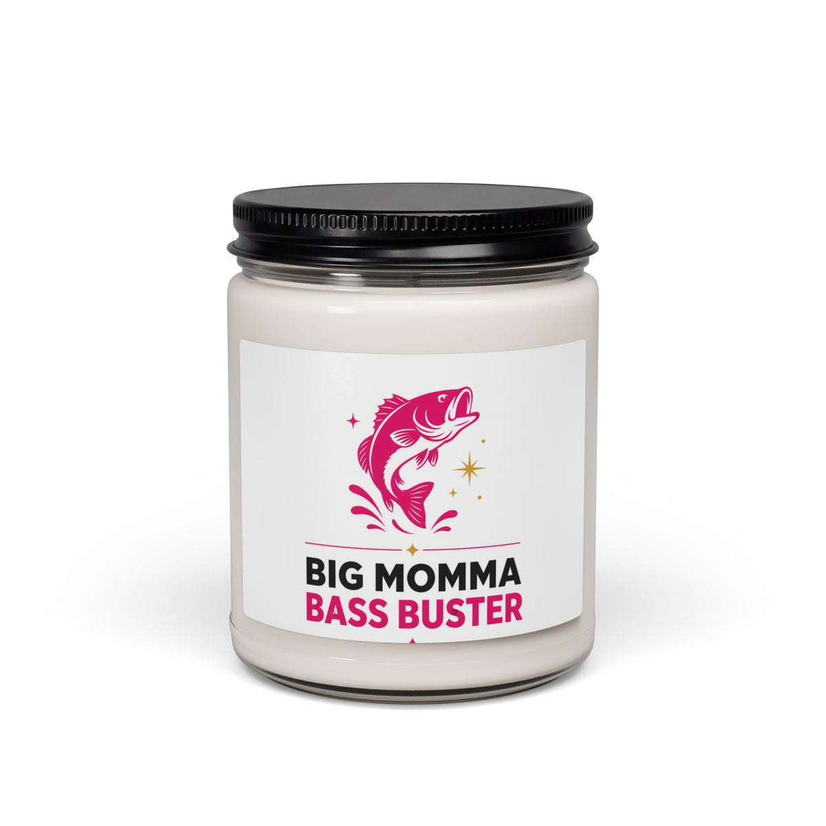 Scented Soy Candle — “Big Momma Bass Buster” Fishing Novelty Candle