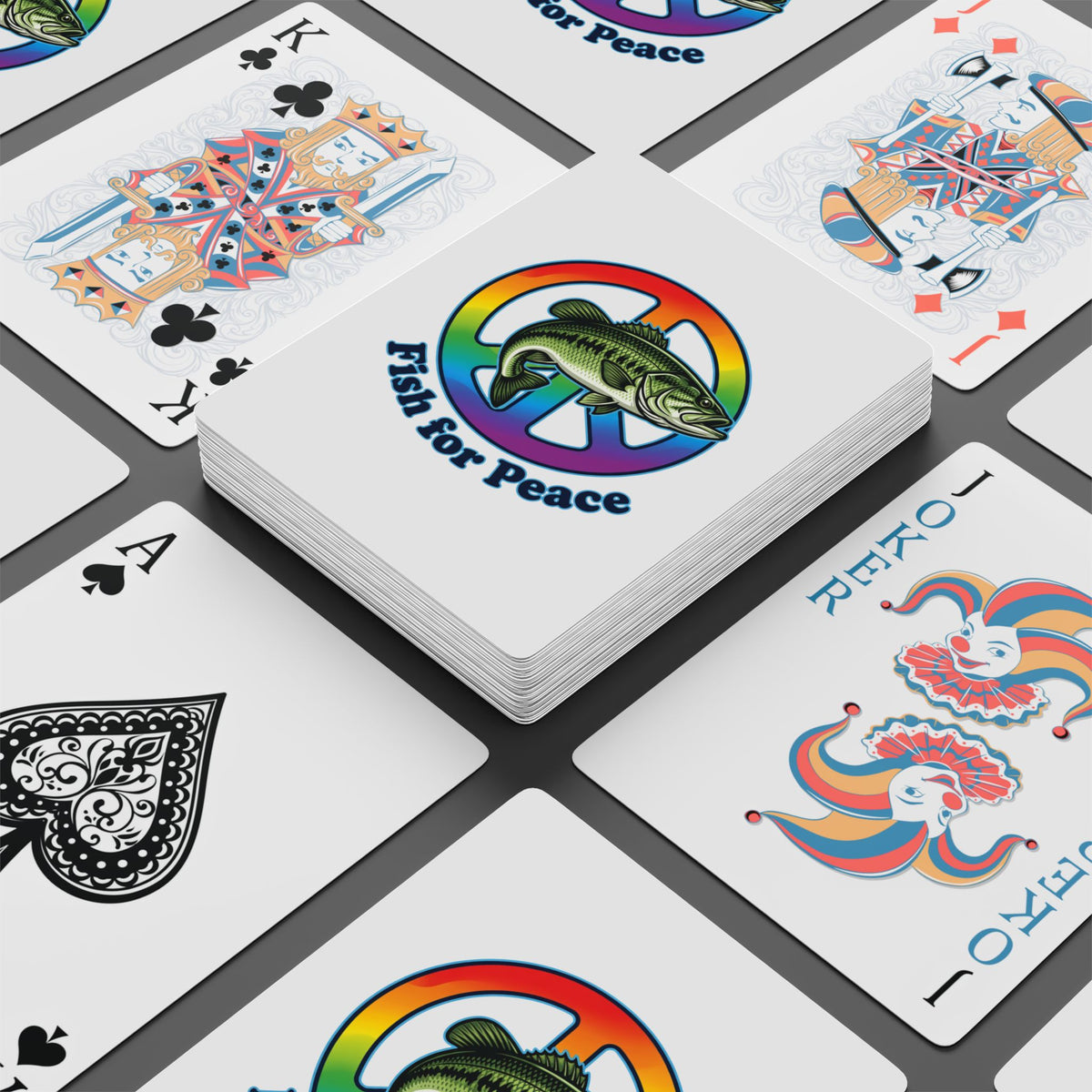 Fish For Peace Poker Playing Cards