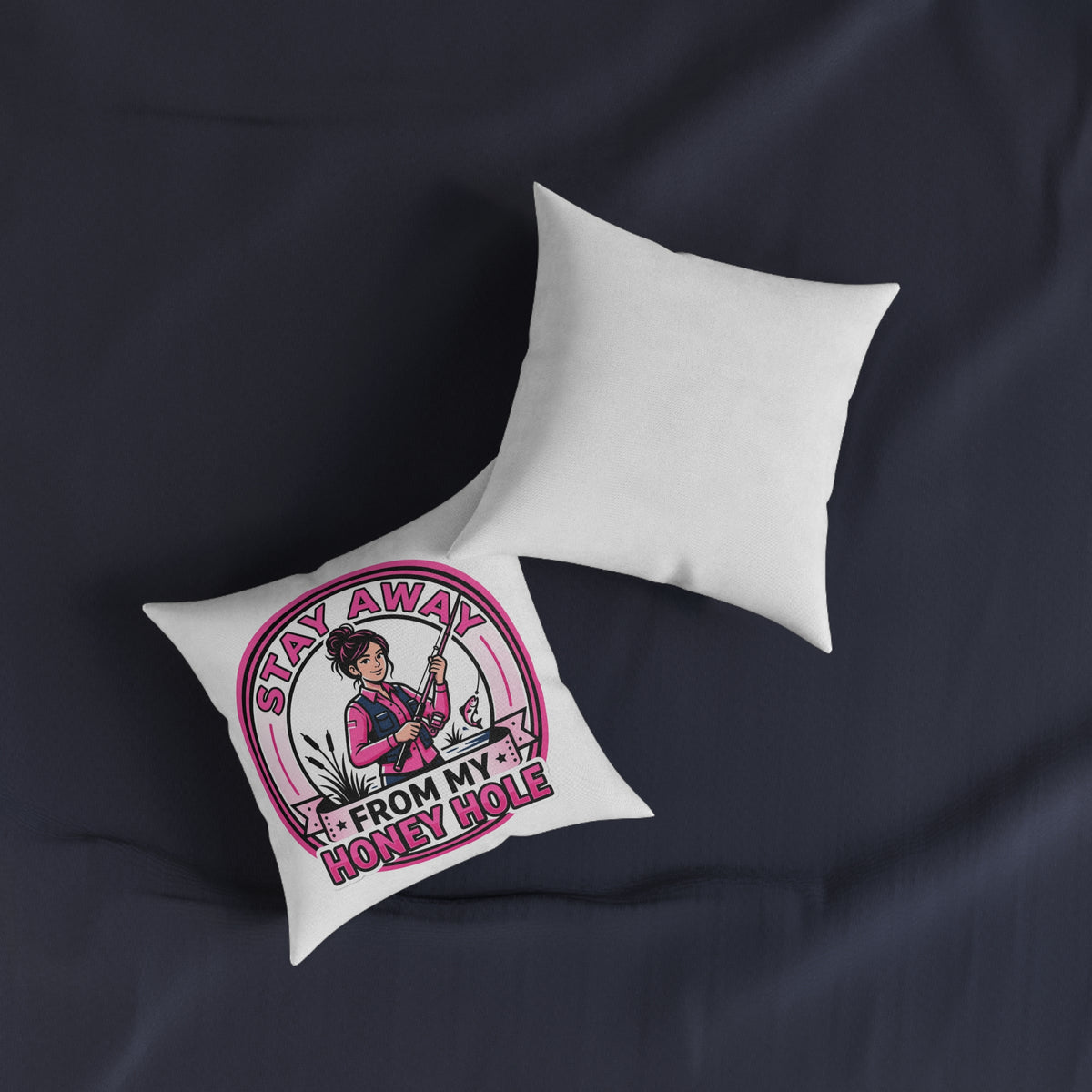 Honey Hole Square Pillow