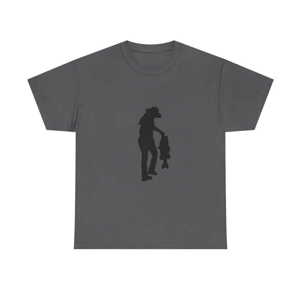 Woman Fishing Heavy Cotton Tee