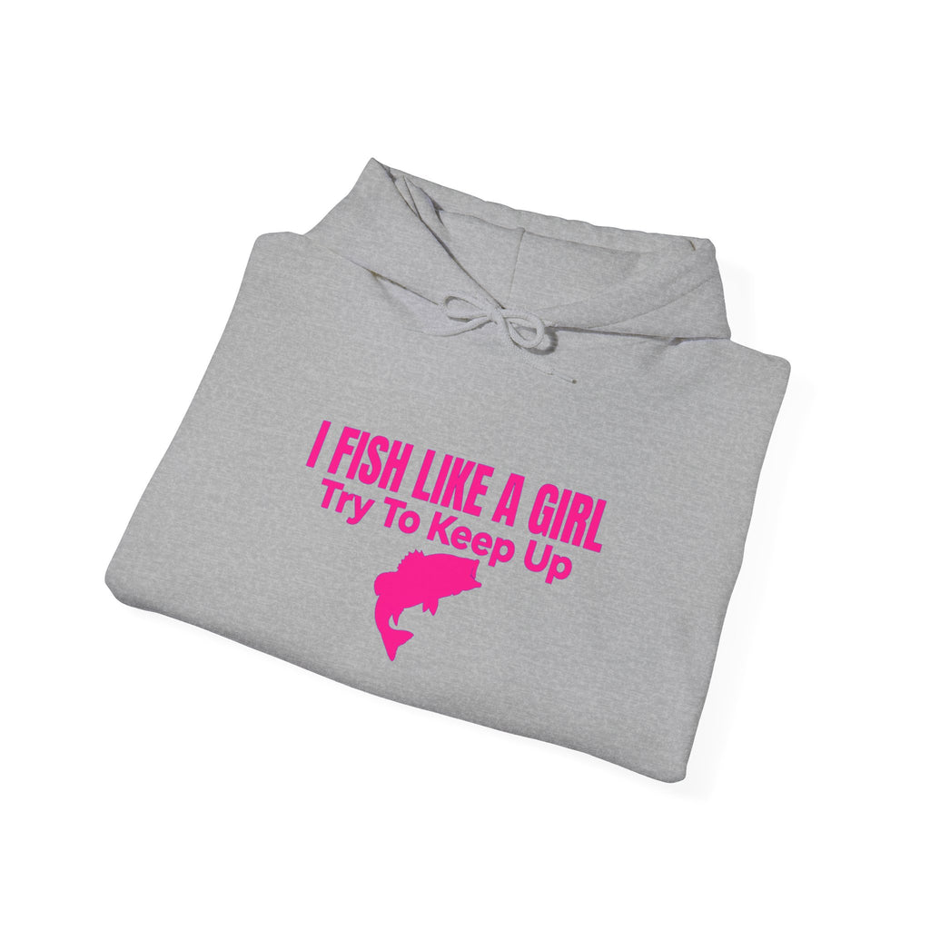 Fish Like a Girl Unisex Heavy Blend™ Hooded Sweatshirt