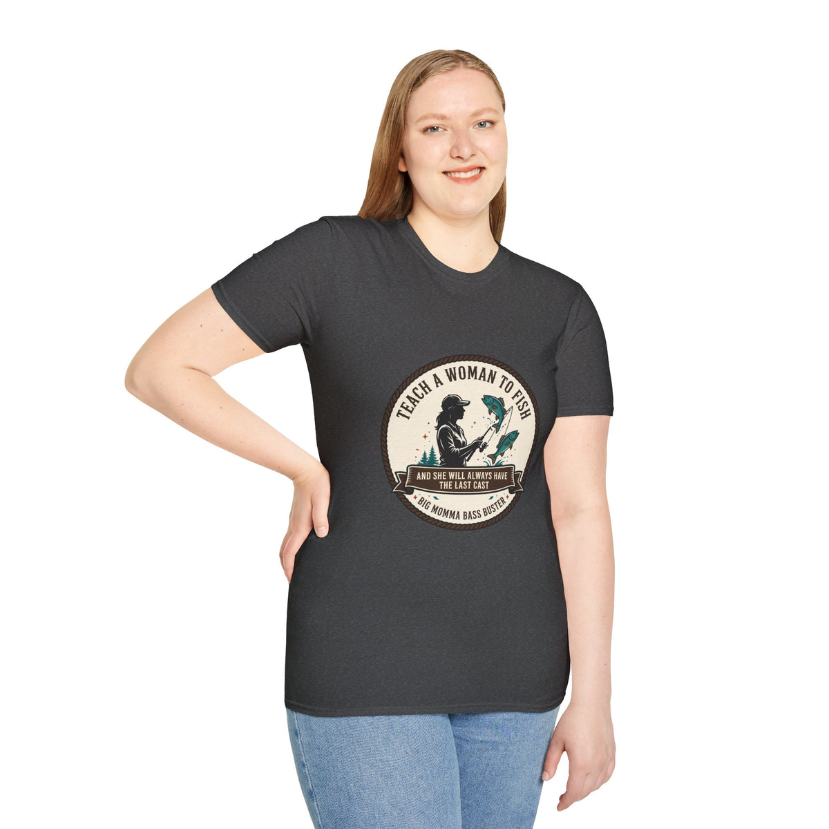 Teach a Girl to Fish Softstyle T-Shirt