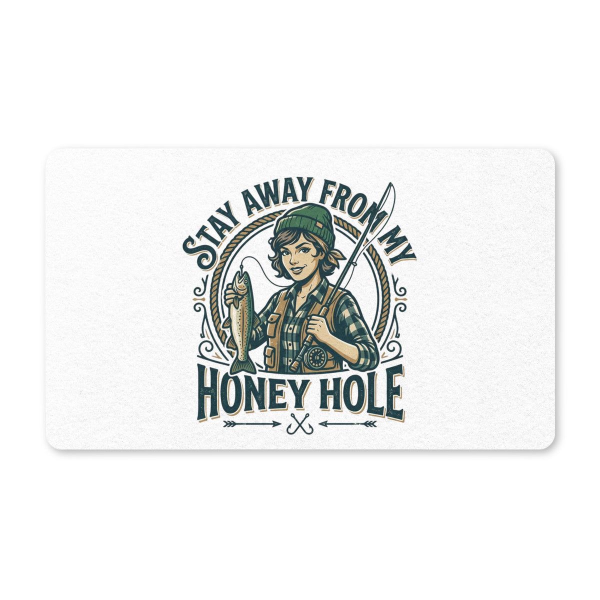 Honey Hole Polyester Doormat