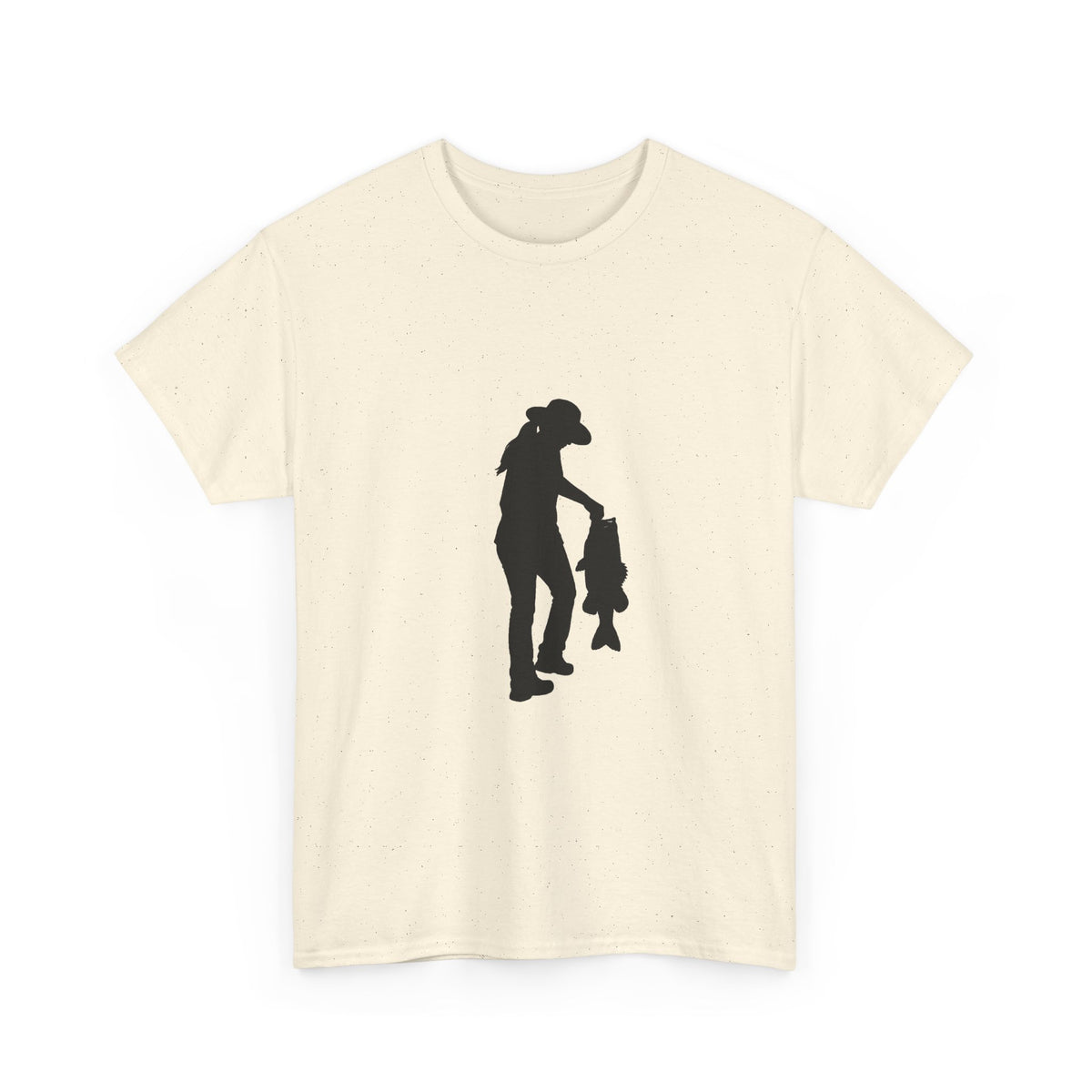 Woman Fishing Heavy Cotton Tee