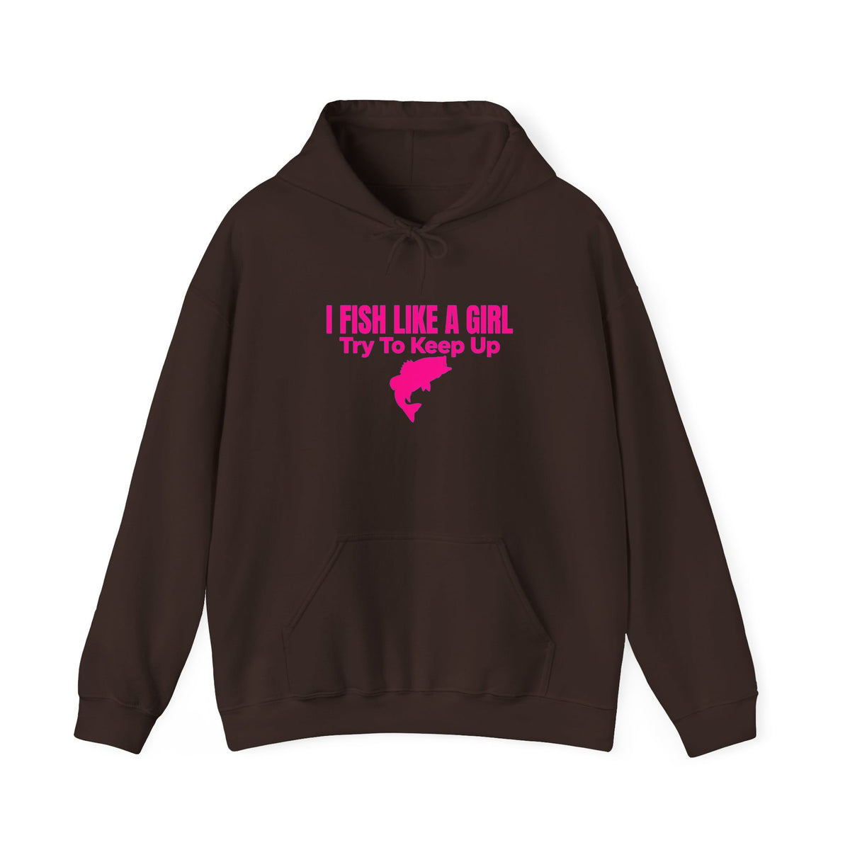 FishbLike a girlnUnisex Heavy Blend™ Hooded Sweatshirt