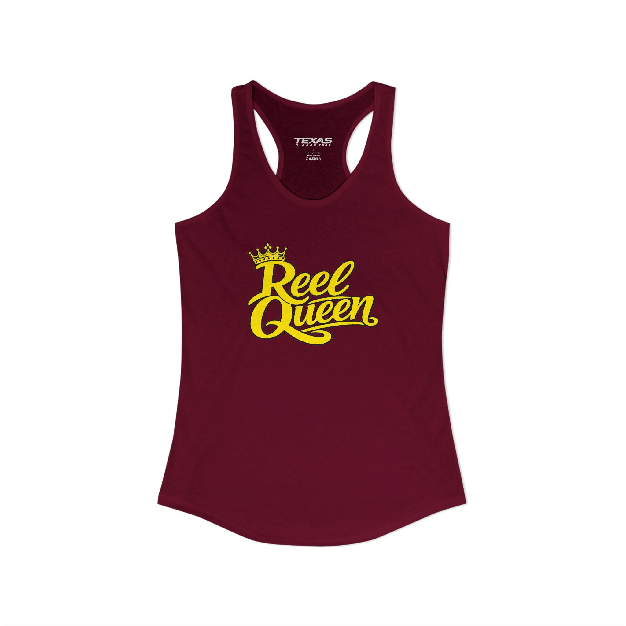 Reel Queen Women's Racerback Tank Top | Fishing Shirt for Women | Angler Gift
