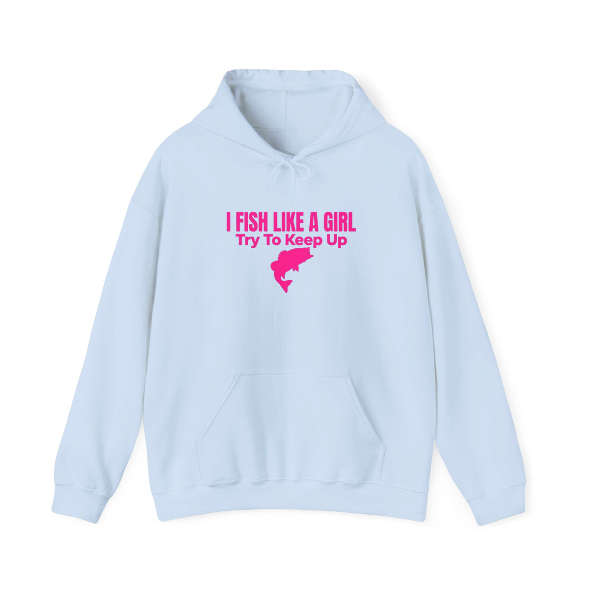 Fish Like a Girl Unisex Heavy Blend™ Hooded Sweatshirt