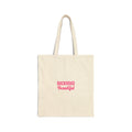Tote Bag — "Backroad Beautiful" Pink Script Cotton Canvas Market Tote