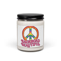 Backroad Beautiful Soy Candle — 9oz Scented Jar with Rainbow Peace Sign