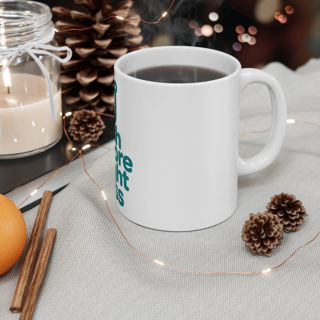 Fish More Fight Less Mug 11oz