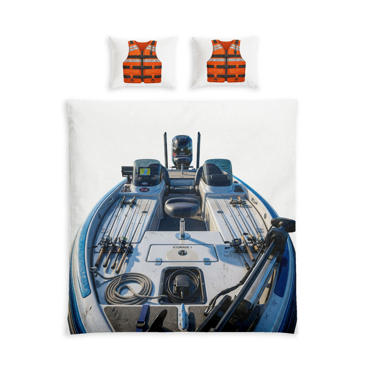 Sleep In My Boat Cotton Bed Set