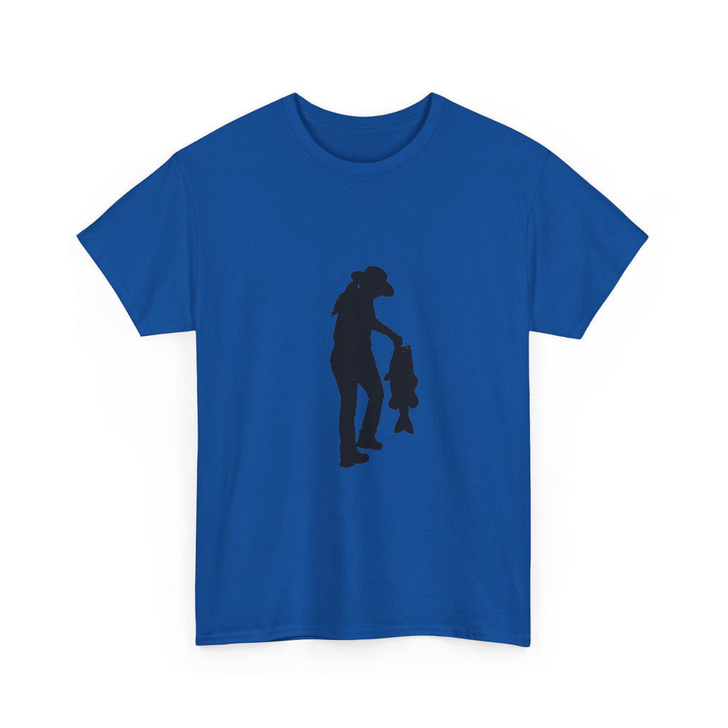 Woman Fishing Heavy Cotton Tee
