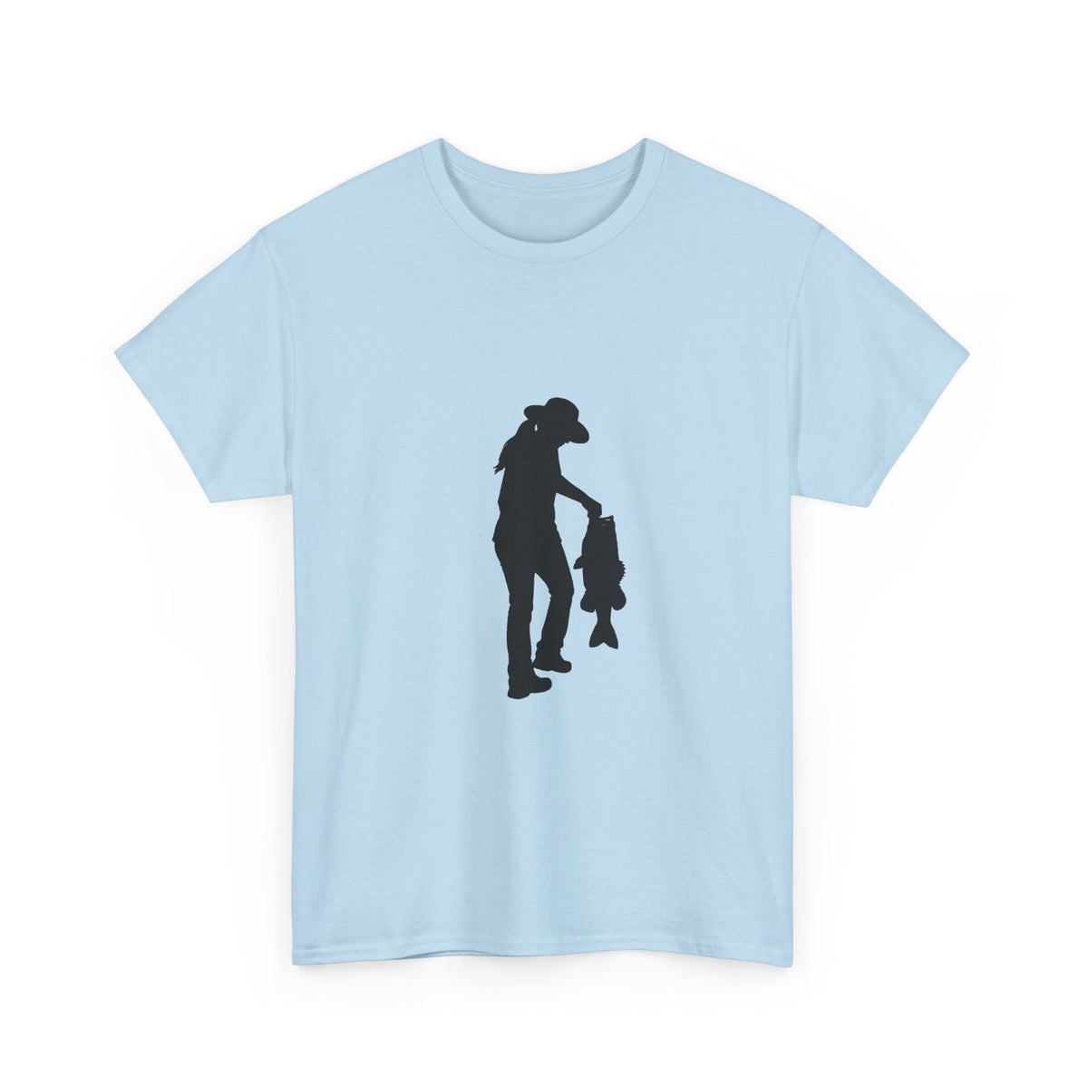 Woman Fishing Heavy Cotton Tee