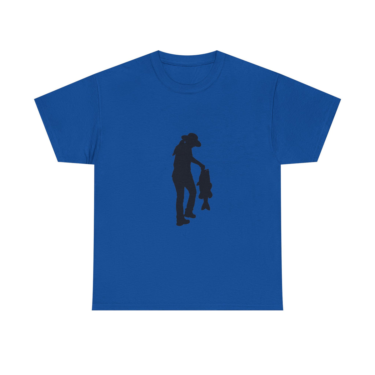 Woman Fishing Heavy Cotton Tee