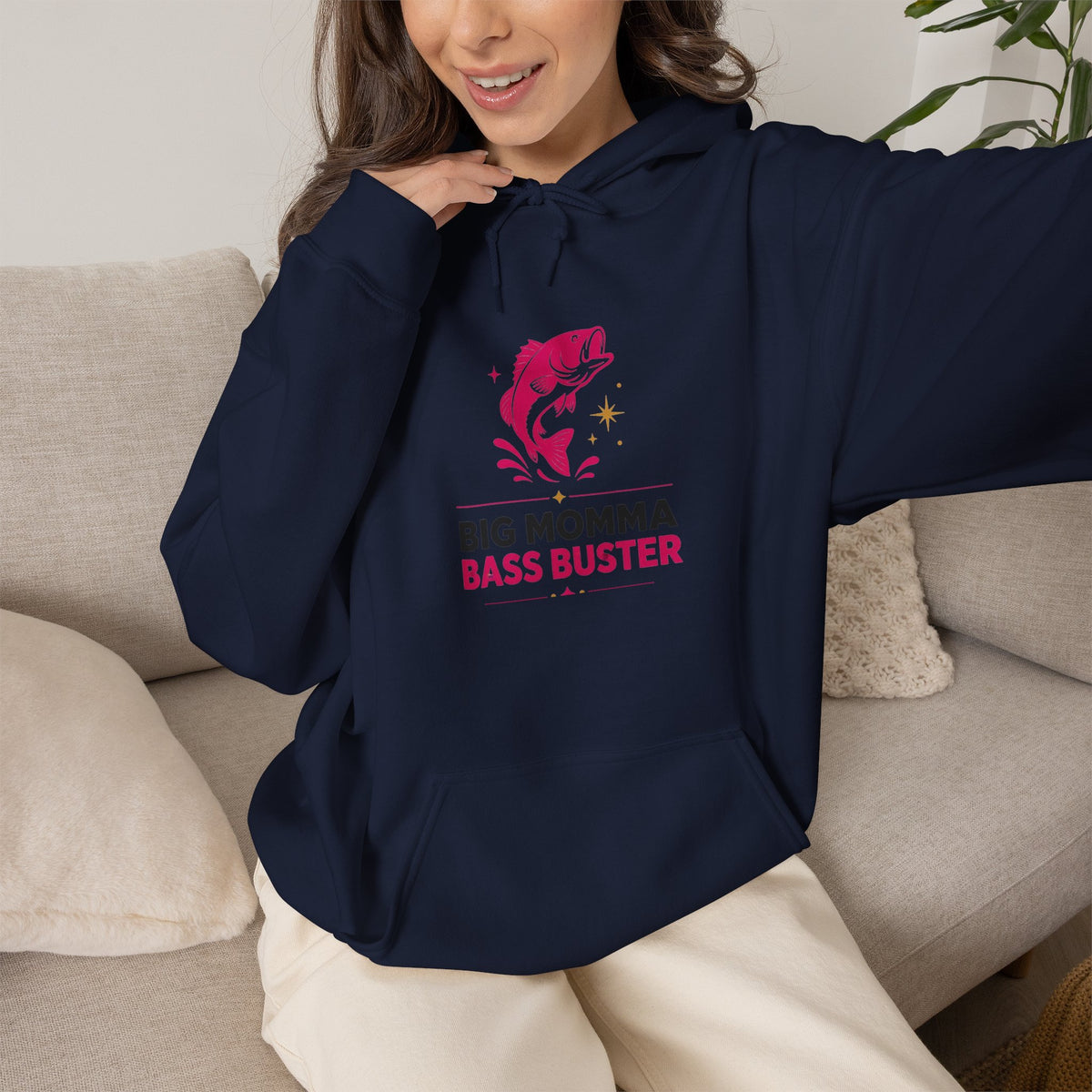 Big Momma Bass Buster Hoodie – Fishing Crew Pullover