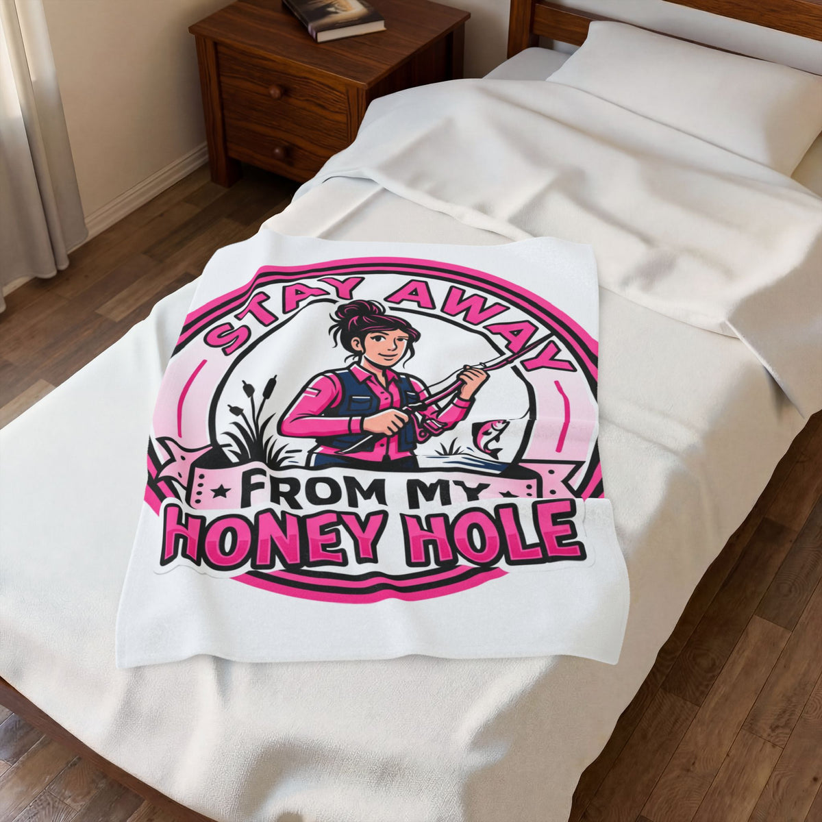Honey Hole Velveteen Plush Blanket