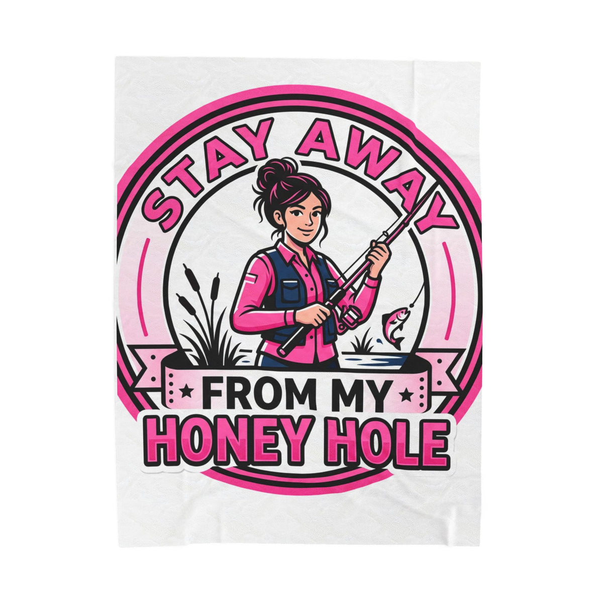 Honey Hole Velveteen Plush Blanket