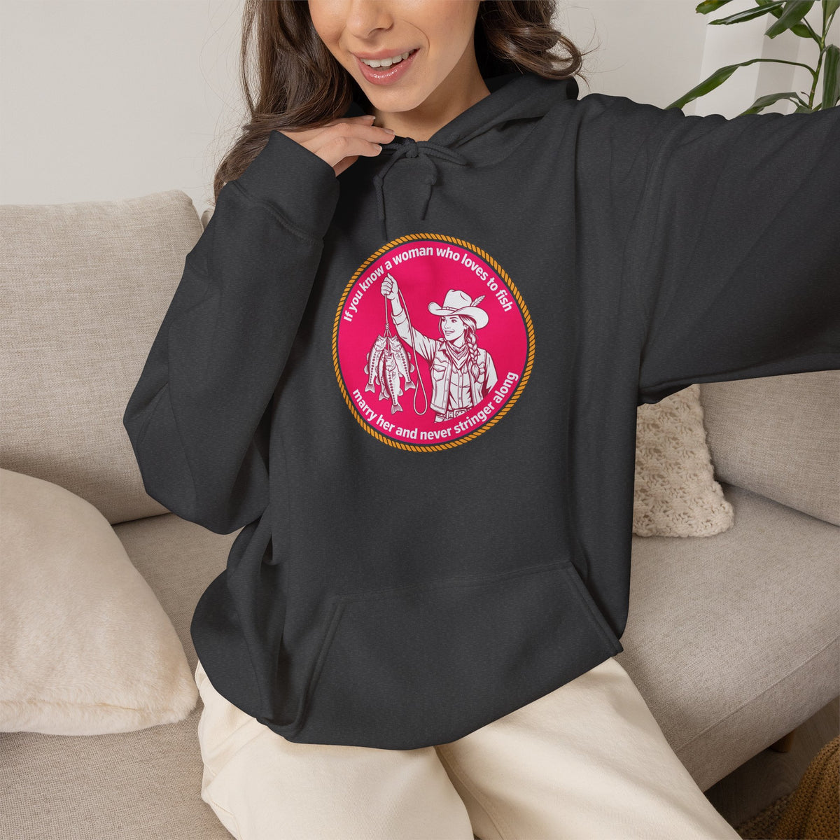 Never Stringer Along Unisex Heavy Blend™ Hooded Sweatshirt