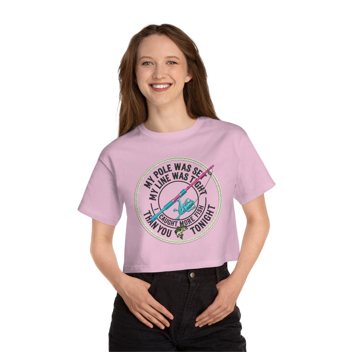 My Pole Was Set,-Champion Women's Heritage Cropped T-Shirt
